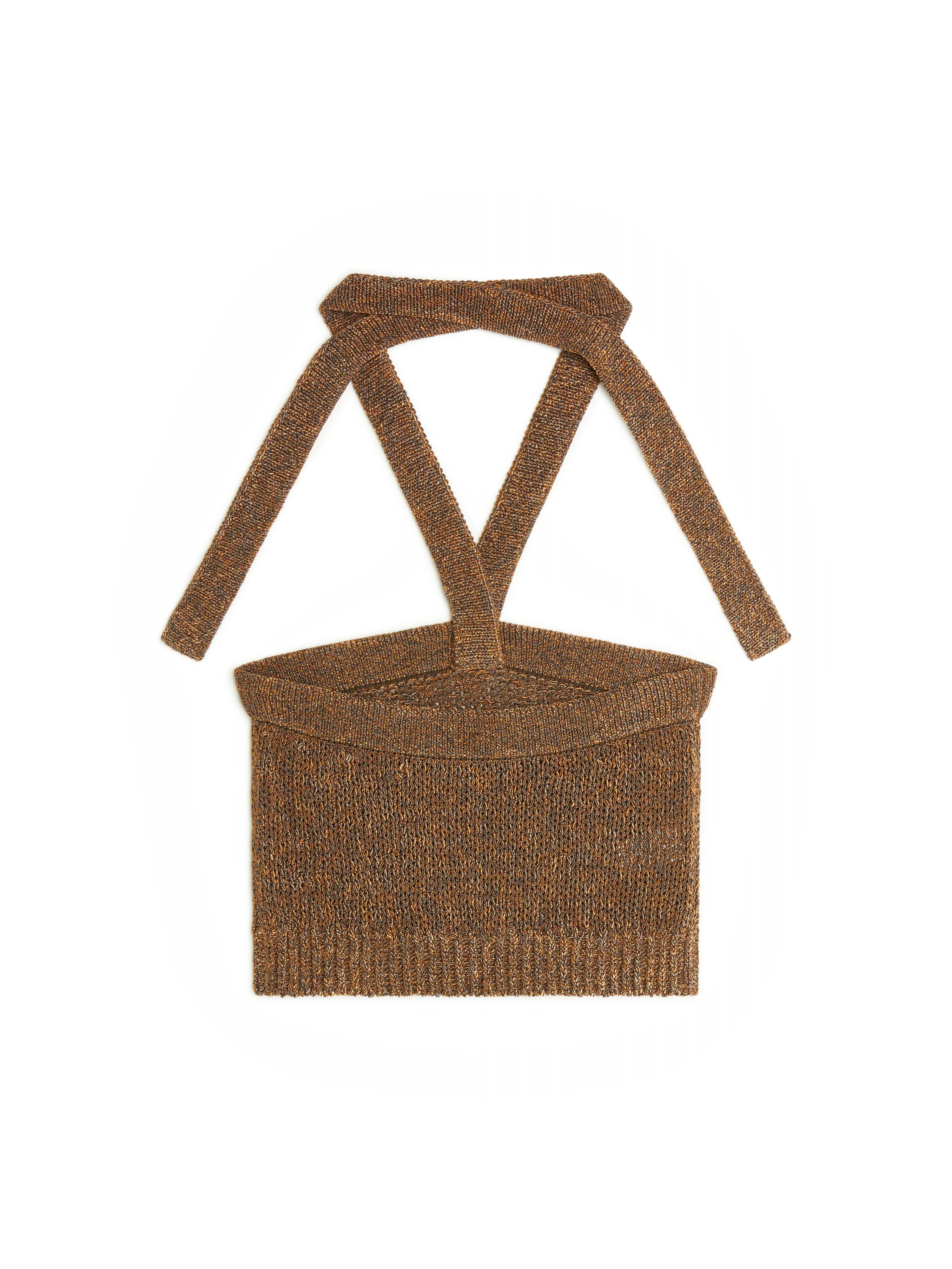 Alanui Shady Beach Top Pecan LWHT00AR25KNI002