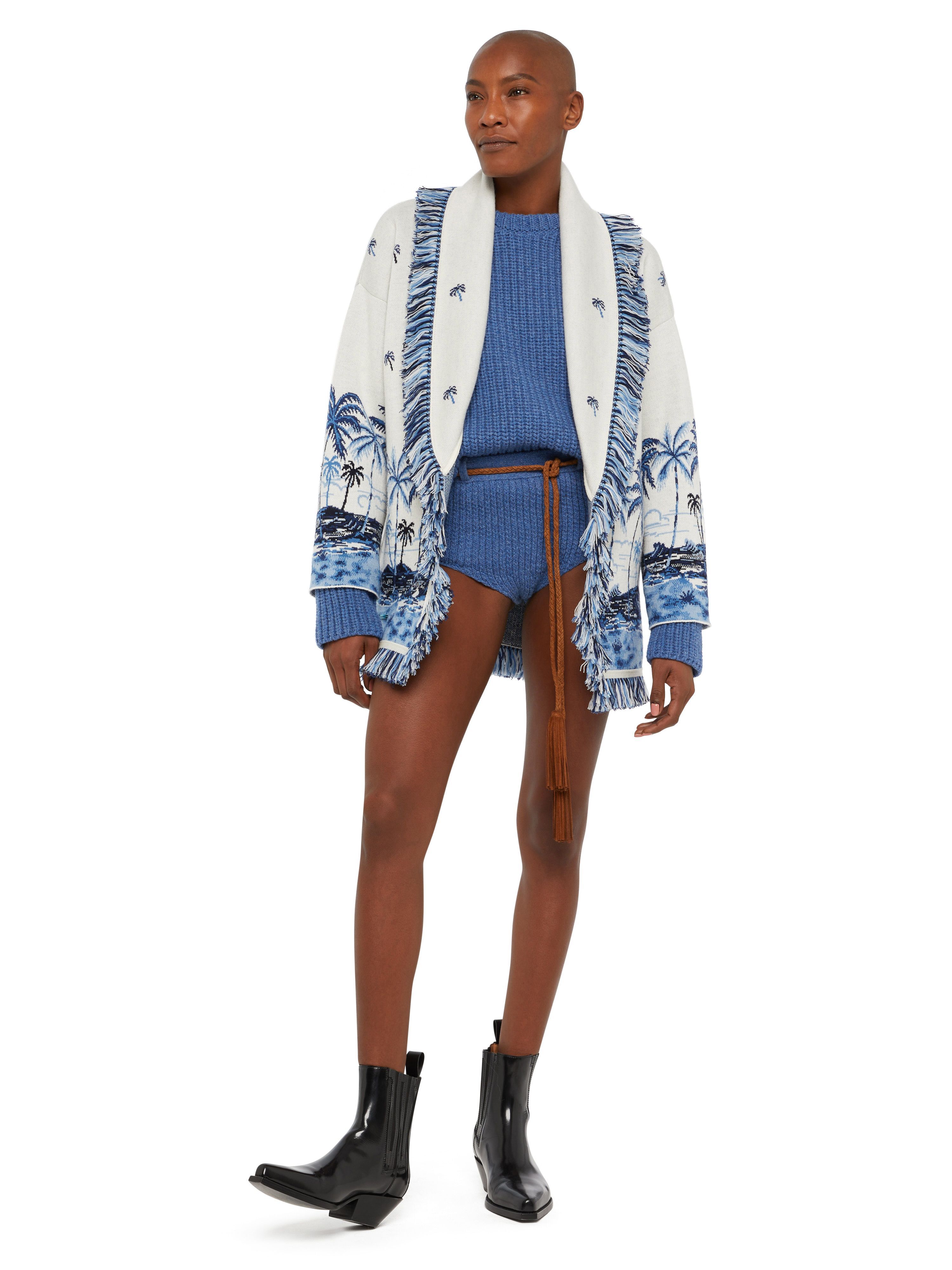 Alanui The Tale Of A Hawaiian Cardigan White-Multicolor LWHB064E24KNI00B