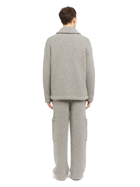 Alanui Alanui Finest Cardigan Coco Grey LMHB037E25KNI001 Alanui Alanui Finest Cardigan Coco Grey LMHB037E25KNI001