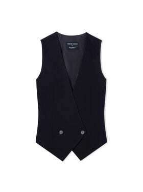 Alanui Giorgio Armani for Alanui Waistcoat Blue Navy