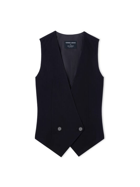 Alanui Giorgio Armani for Alanui Waistcoat Blue Navy