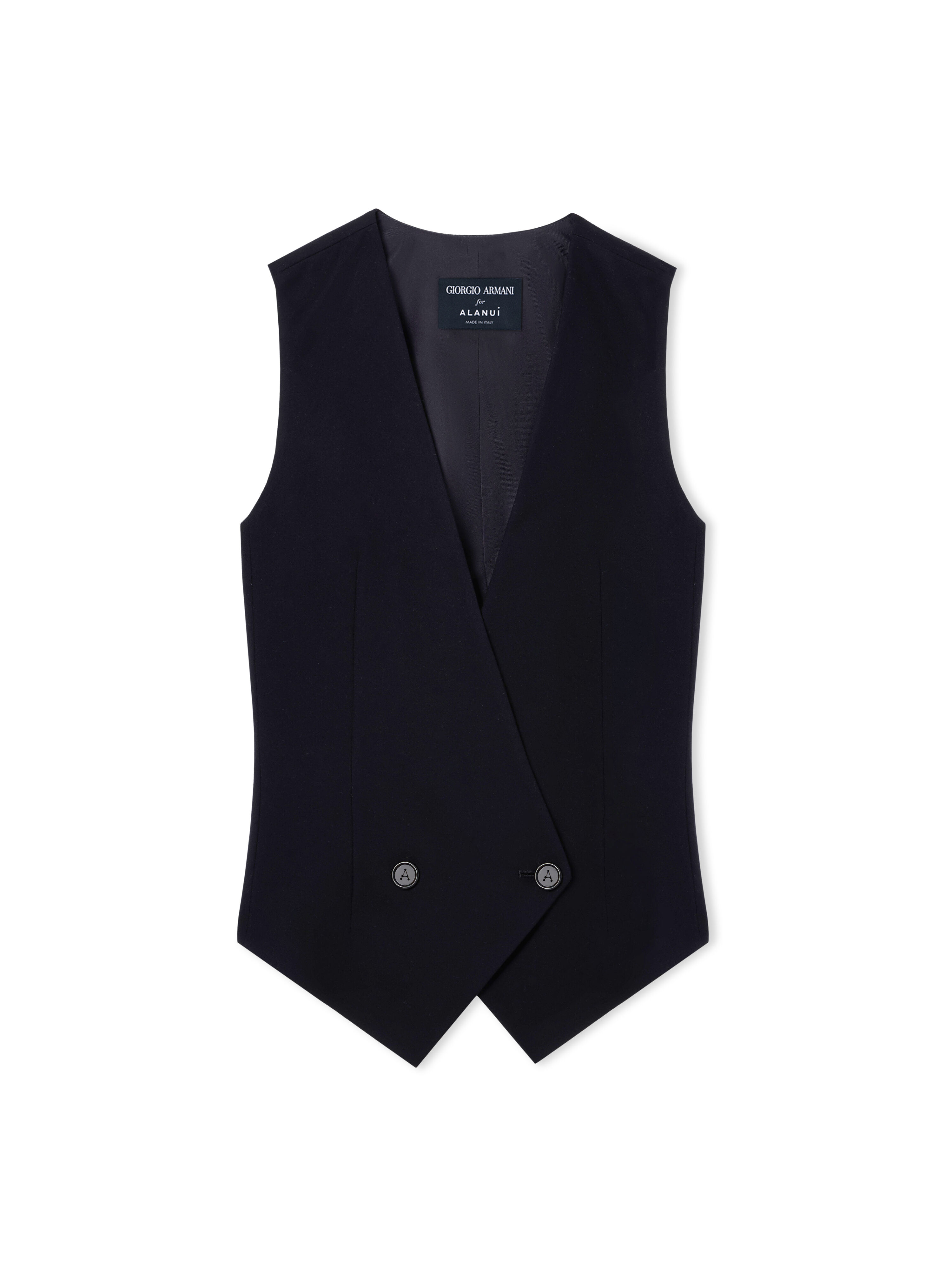 Alanui Giorgio Armani for Alanui Waistcoat Blue Navy