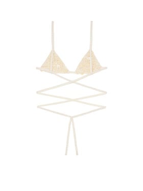 Alanui Light Between Palms Bra White Pearl