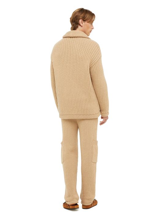 Alanui Alanui Finest Knit Cardigan Sandstorm LMHB037R24KNI001 Alanui Alanui Finest Knit Cardigan Sandstorm LMHB037R24KNI001