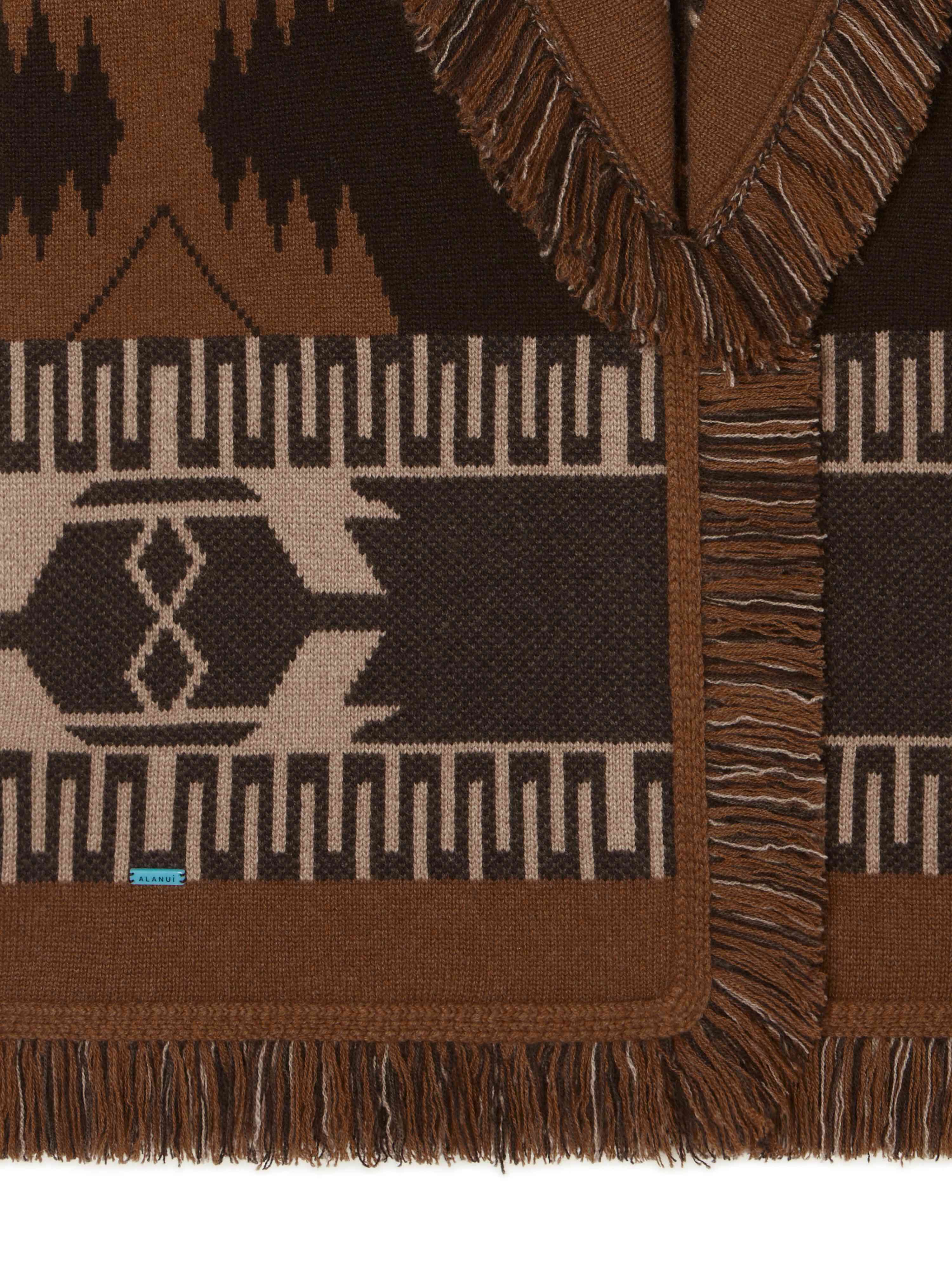 Alanui Icon Jacquard Cardigan Coffee-Dakar LWHB064E24KNI001