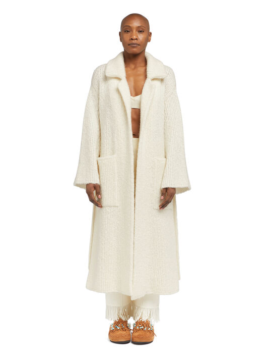 Alanui Alanui Finest Coat White LWHQ013E25KNI001