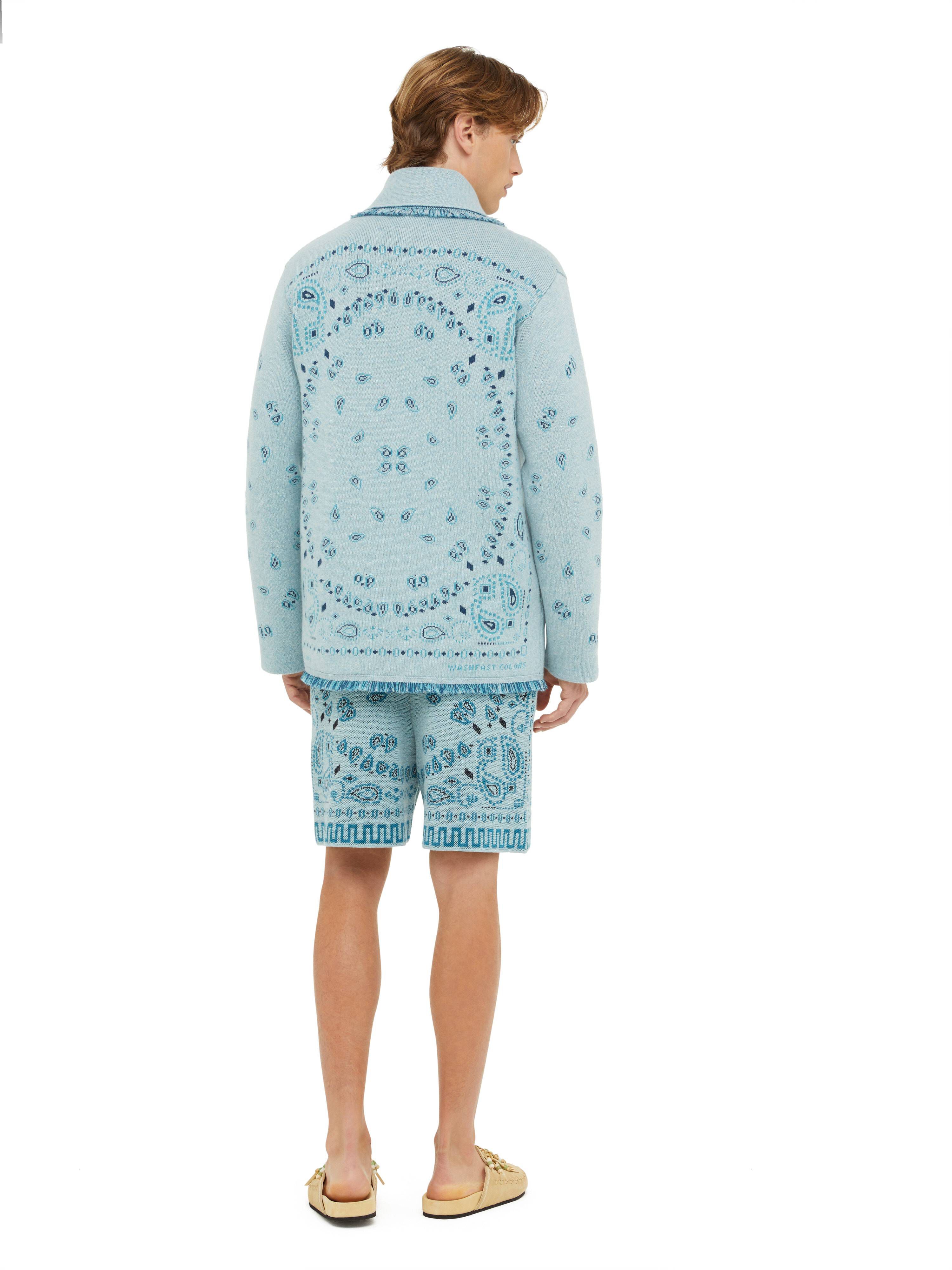 Alanui Bandana Jacquard Cardigan Dusk LMHB039R24KNI001