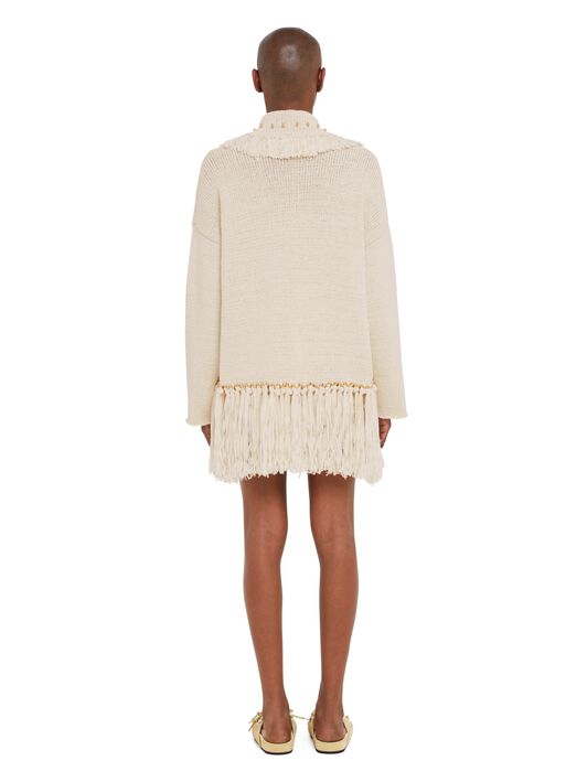 Alanui Cape Jasmine Cardigan Chalk LWHB064R25KNI00H