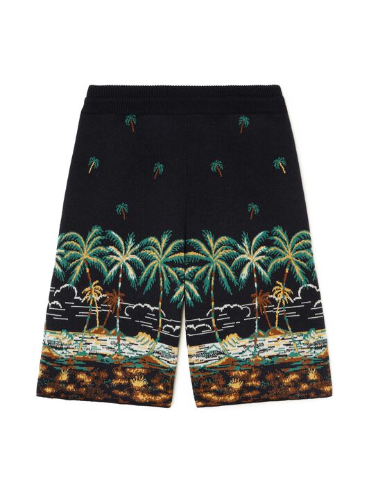 Alanui The Tale Of A Hawaiian Shorts Midnight Blue-Multicolor LMHM004E24KNI003