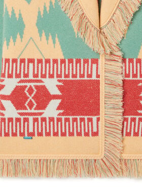 Alanui Icon Jacquard Cardigan Parrot-Peach