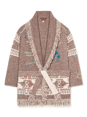 Alanui Written By The Ocean Cardigan Cocoa Delight-Multicolor
