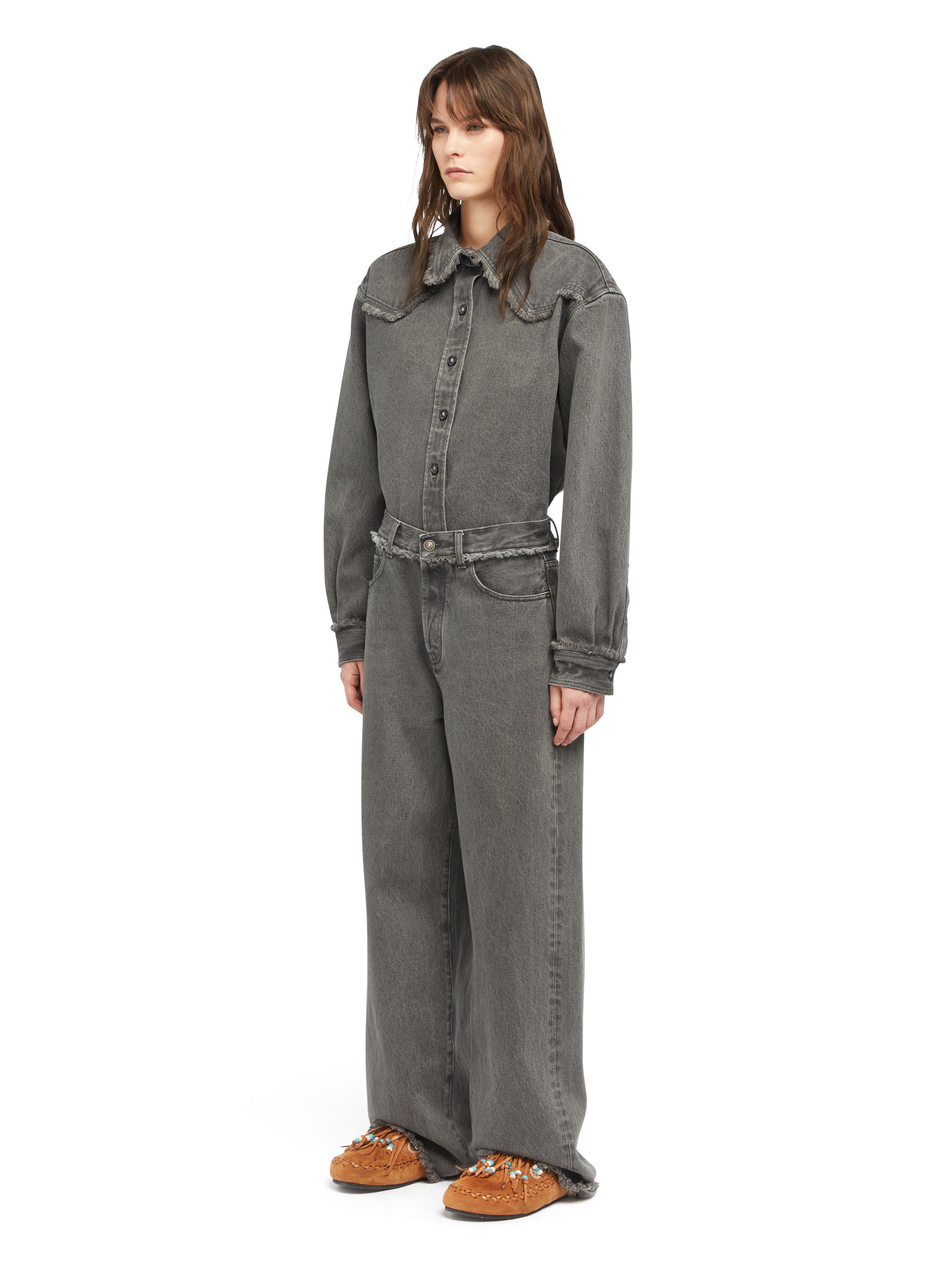Alanui Free Horizons Relaxed Denim Pants Ardesia LWYA01AE25DEN001