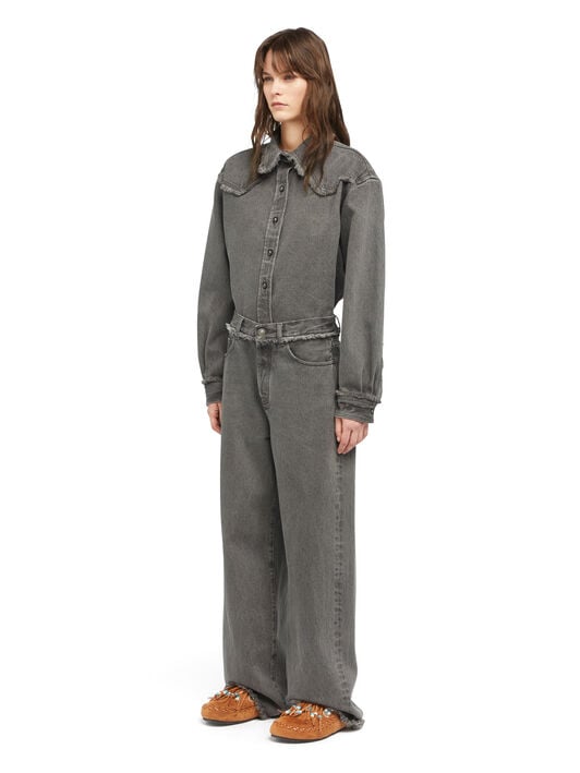 Alanui Free Horizons Relaxed Denim Pants Ardesia LWYA01AE25DEN001 Alanui Free Horizons Relaxed Denim Pants Ardesia LWYA01AE25DEN001