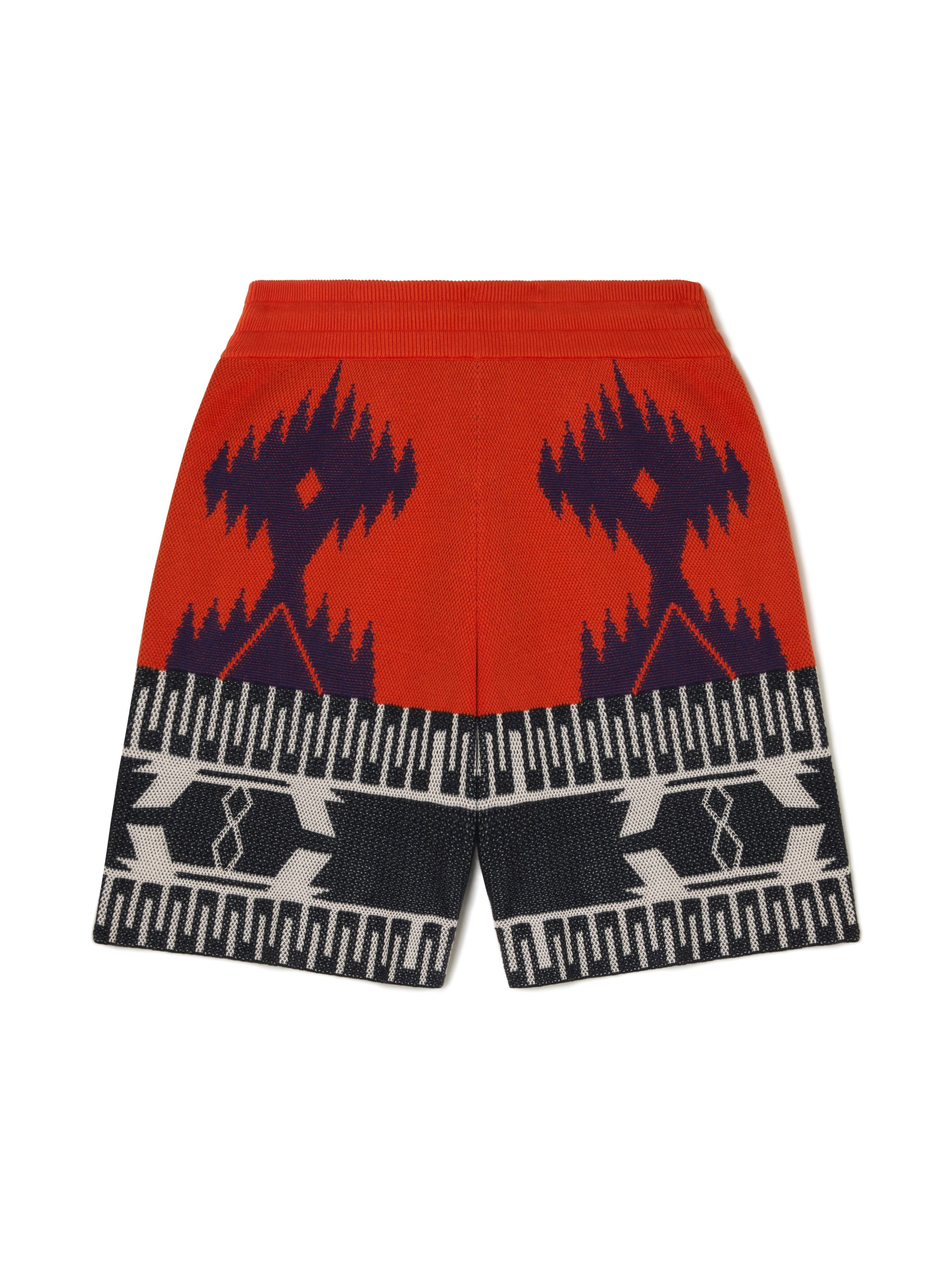 Alanui Cotton Piquet Icon Bermuda Furnace-Indigo LMHM003R25KNI002