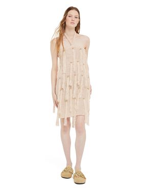 Alanui Cape Jasmine Dress Black-Terracotta LWHC001R25KNI001