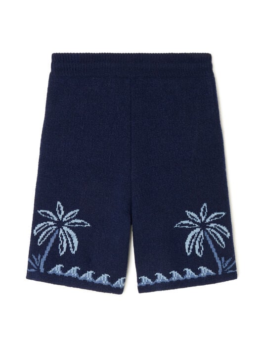 Alanui Glimpse Of Eden Shorts Midnight-Denim LMHM004E25KNI002 Alanui Glimpse Of Eden Shorts Midnight-Denim LMHM004E25KNI002