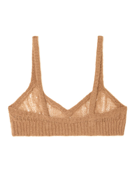 Alanui Desert Drift Bra Camel LWHR005E25KNI001