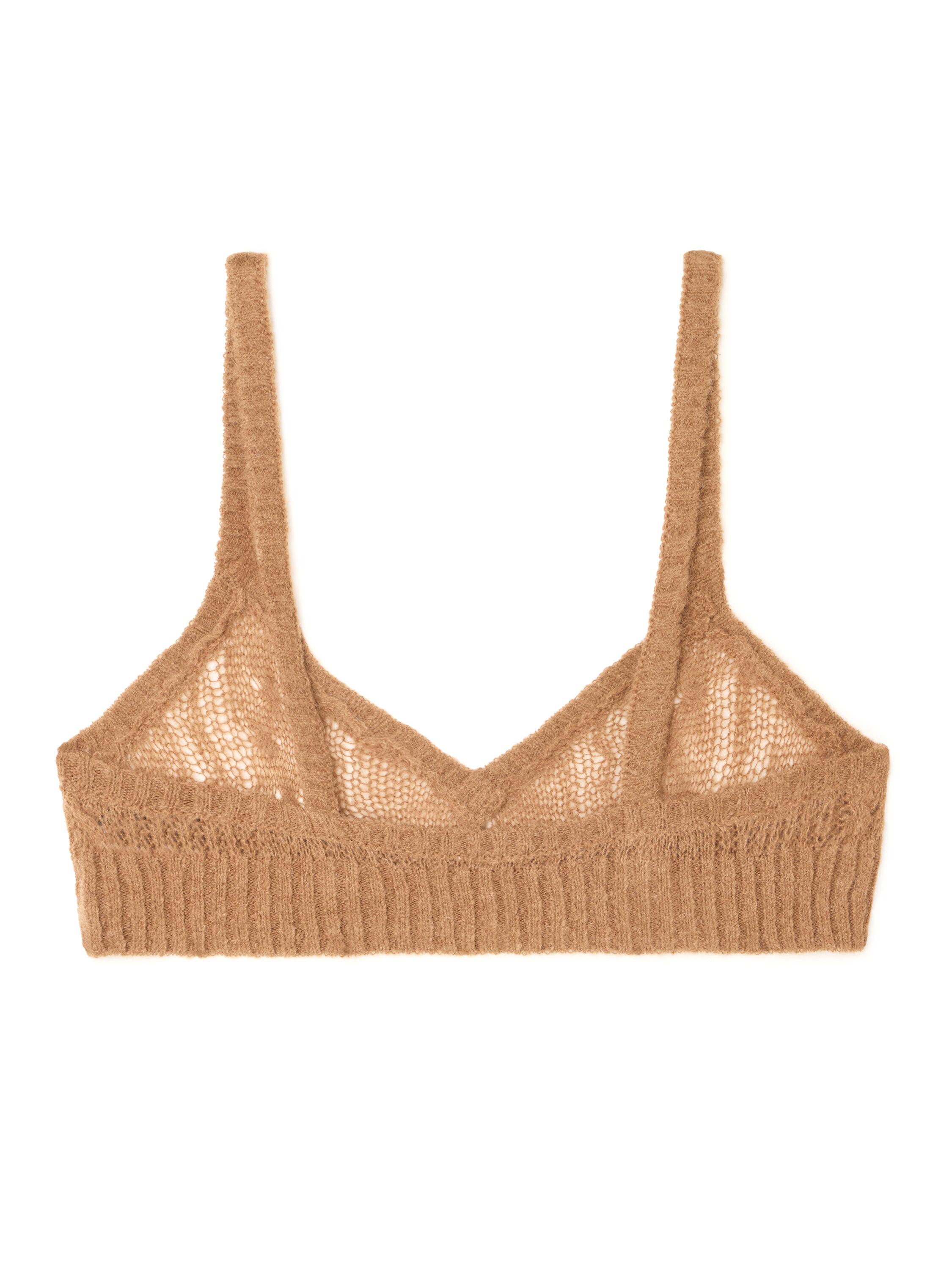Alanui Desert Drift Bra Camel LWHR005E25KNI001