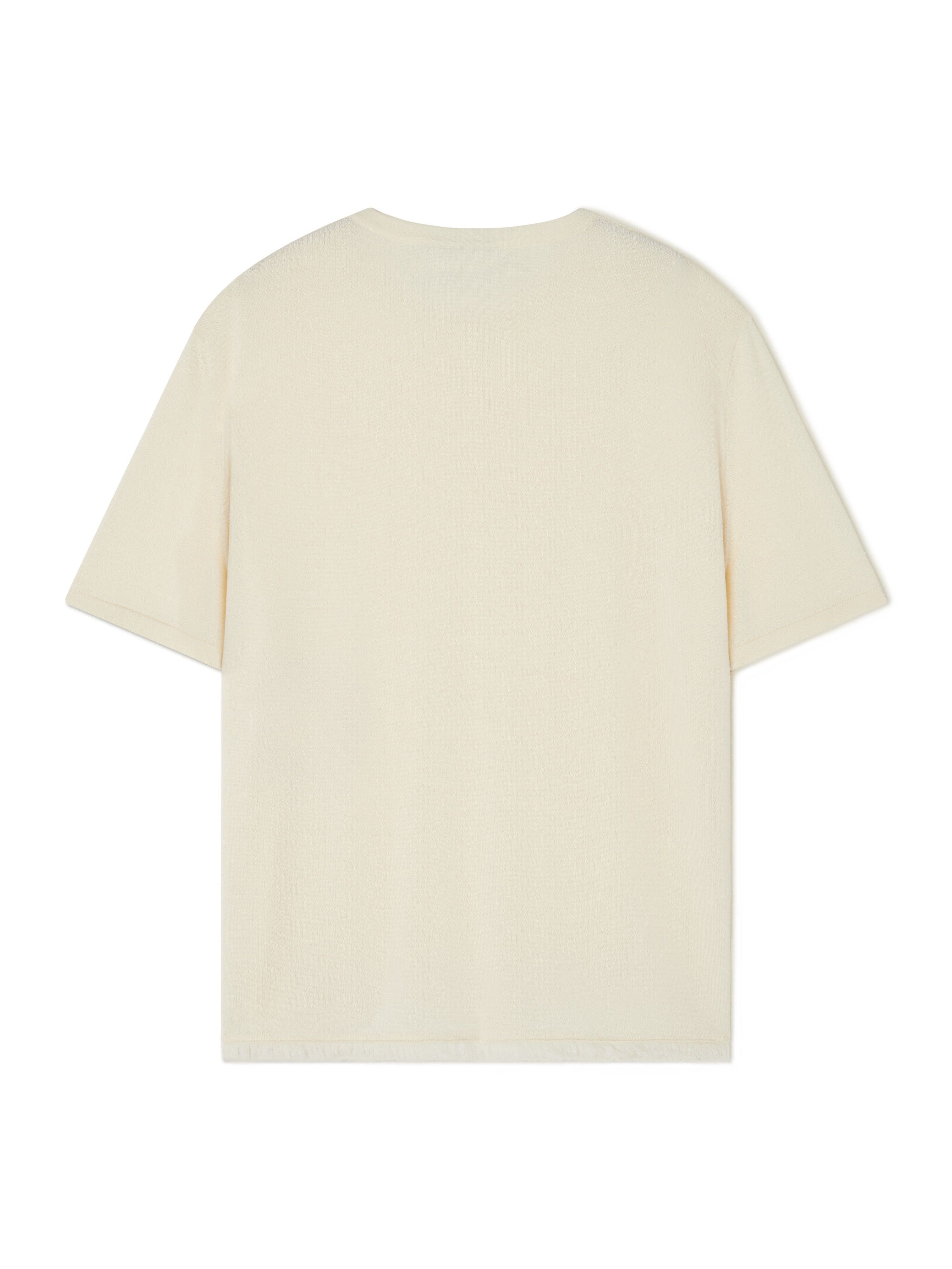 Alanui Knit T-Shirt White LMHW002E24KNI001