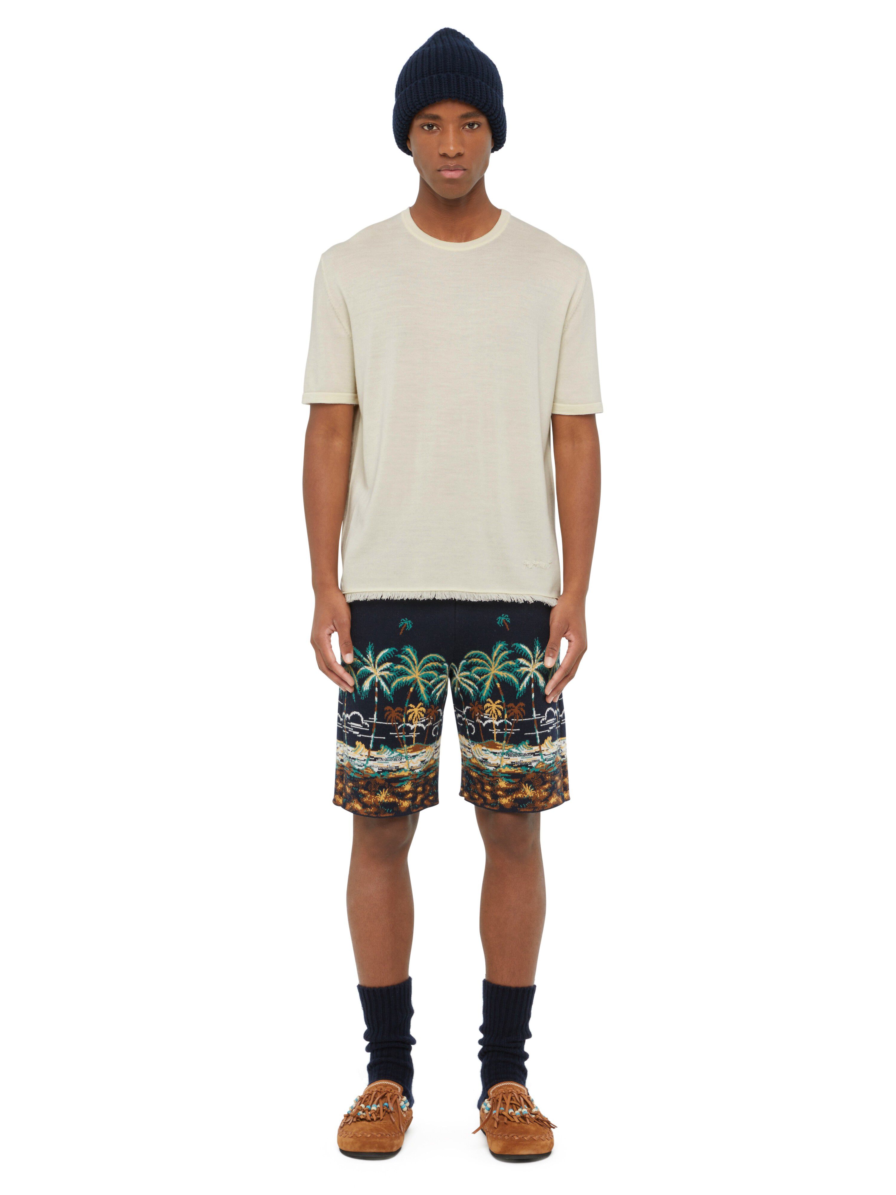 Alanui Knit T-Shirt White LMHW002E24KNI001