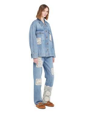 Alanui Island’s Diary Denim Overshirt Light Wash Denim