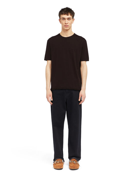 Alanui Knit T-Shirt Coffee LMHW002E25KNI001