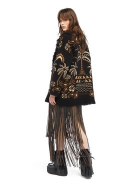 Alanui Glimpse Of Eden Cardigan Black-Dakar LWHB064E25KNI00C