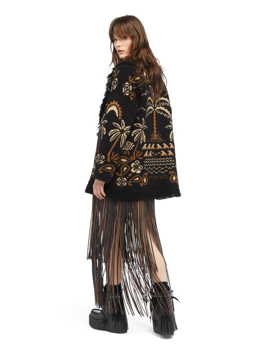 Alanui Glimpse Of Eden Cardigan Black-Dakar LWHB064E25KNI00C