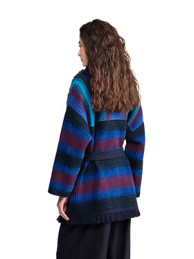 Alanui Giorgio Armani for Alanui Cardigan Blue-Purple