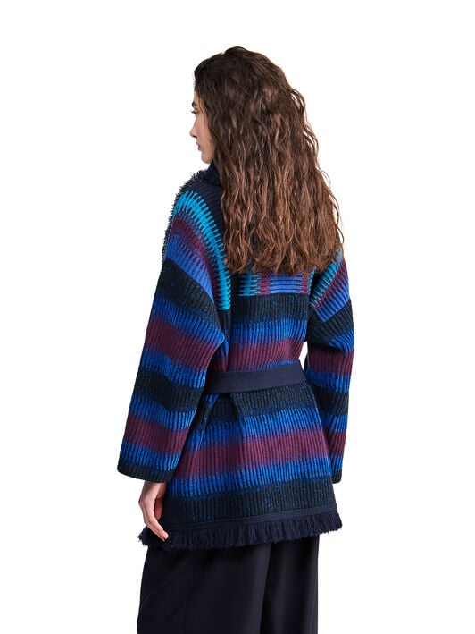 Alanui Giorgio Armani for Alanui Cardigan Blue-Purple Alanui Giorgio Armani for Alanui Cardigan Blue-Purple