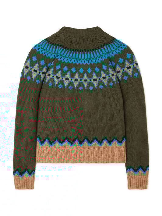 Alanui Sweet Winter Sweater Oliva-Multicolor LWHE061E25KNI001 Alanui Sweet Winter Sweater Oliva-Multicolor LWHE061E25KNI001