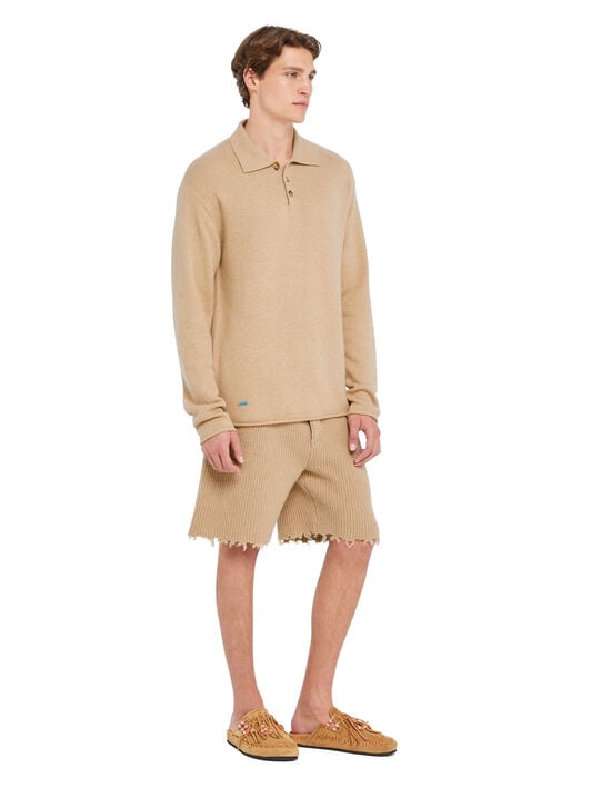 Alanui Alanui Finest Polo Sandstorm LMHV003R26KNI001 Alanui Alanui Finest Polo Sandstorm LMHV003R26KNI001