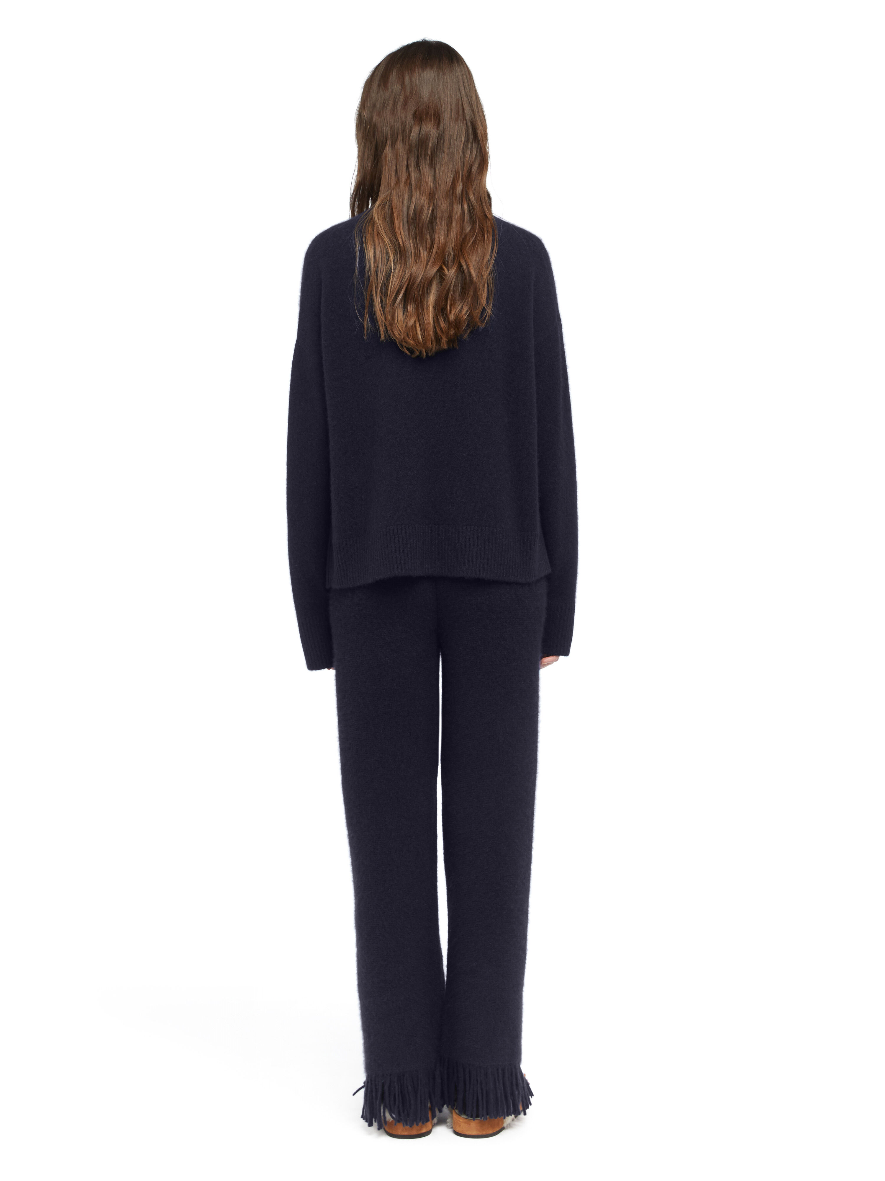Alanui Alanui Finest Sweater Midnight Blue LWHE067E25KNI001