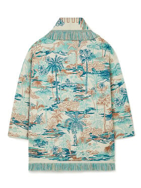Alanui Lost In The Blue Cardigan Sea Shell-Multicolor