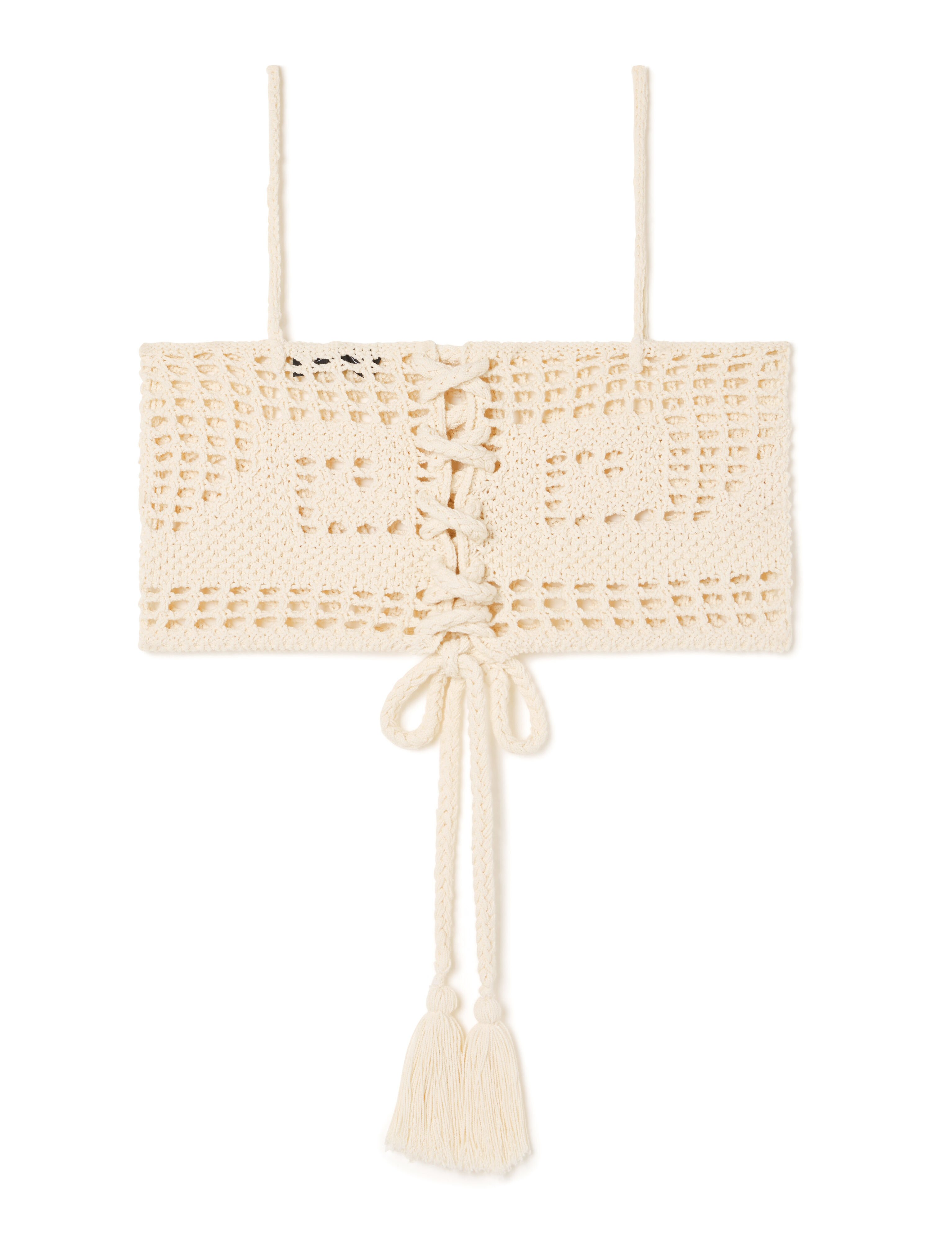 Alanui Where The Waves Begins Top Sand LWHT014R26KNI001 Alanui Where The Waves Begins Top Sand LWHT014R26KNI001