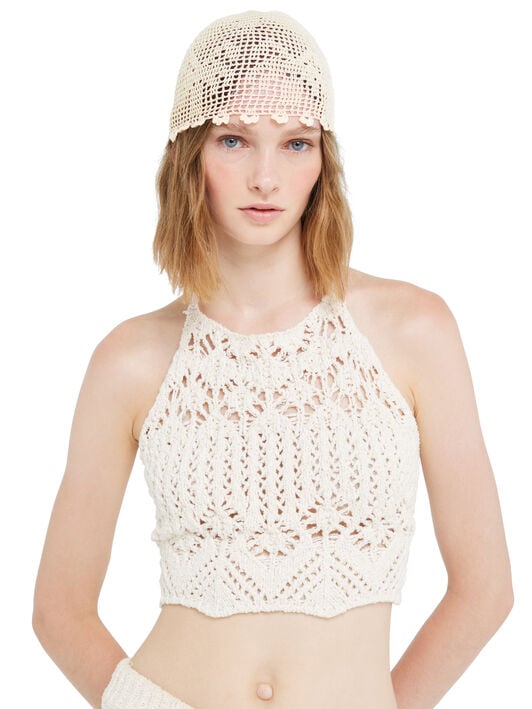 Alanui Island’S Diary Crochet Hat Chalk LWLA045R26KNI001