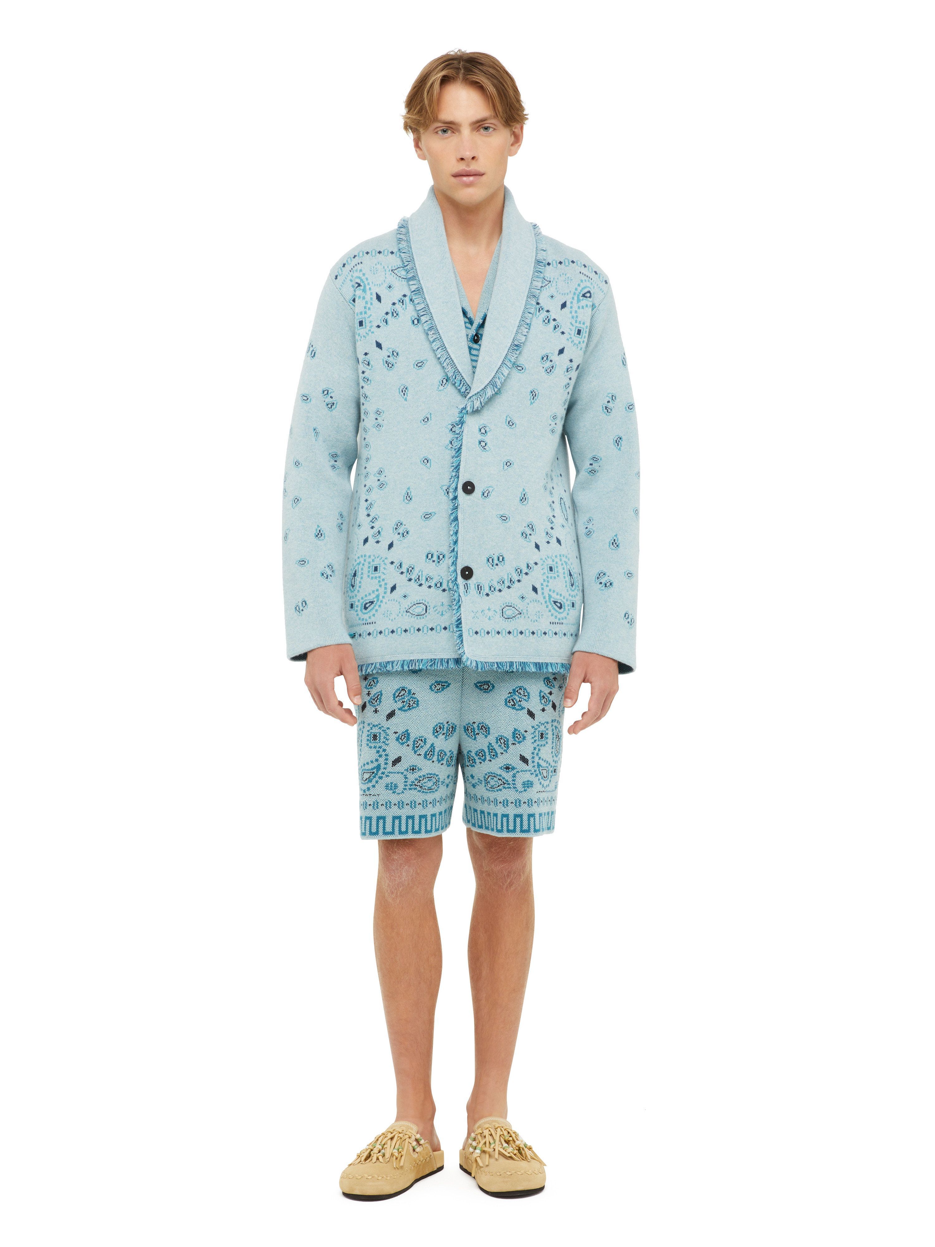 Alanui Bandana Jacquard Cardigan Dusk LMHB039R24KNI001