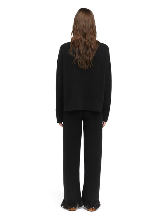 Alanui Alanui Finest Sweater Black LWHE067E25KNI001 Alanui Alanui Finest Sweater Black LWHE067E25KNI001