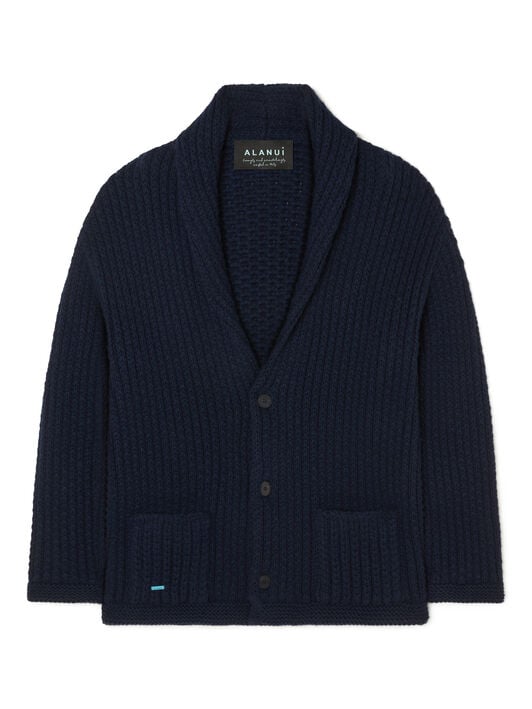 Alanui Alanui Finest Cardigan Deep Blue LMHB037R26KNI001 Alanui Alanui Finest Cardigan Deep Blue LMHB037R26KNI001