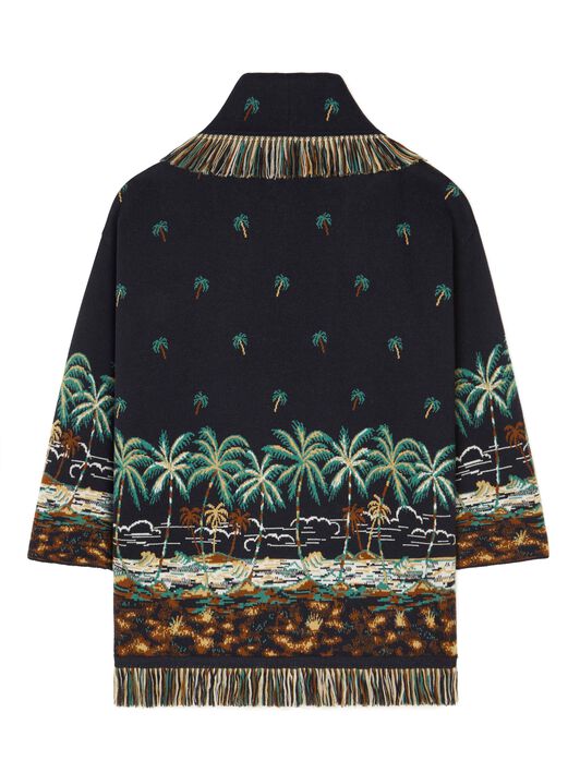 Alanui The Tale Of A Hawaiian Cardigan Midnight Blue-Multicolor LWHB064E24KNI00B