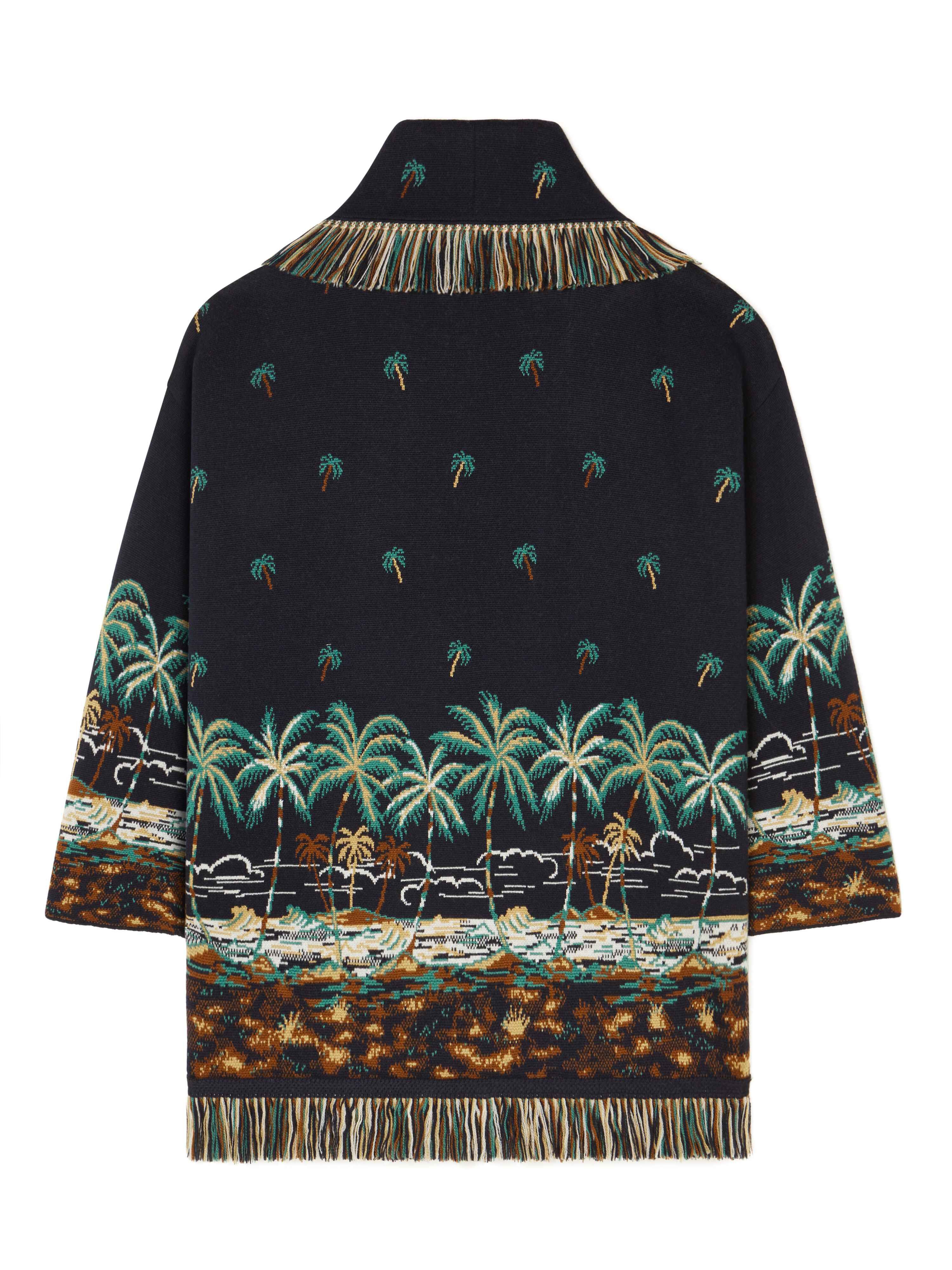 Alanui The Tale Of A Hawaiian Cardigan Midnight Blue-Multicolor LWHB064E24KNI00B