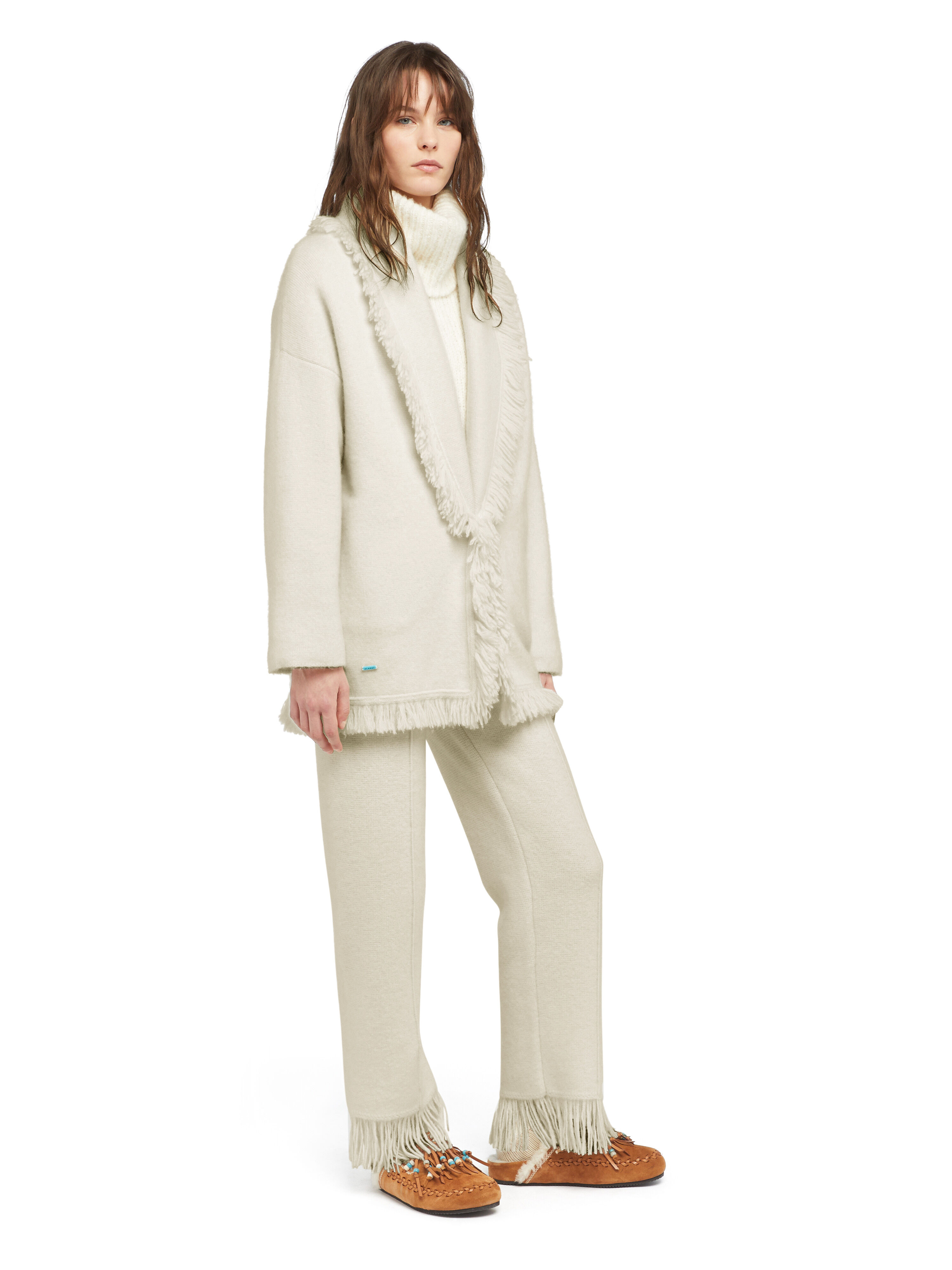 Alanui Alanui Finest Cardigan White LWHB064E25KNI00E