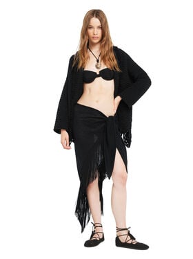 Alanui Mermaid Inside Pareo Skirt Black LWHL033R26KNI001