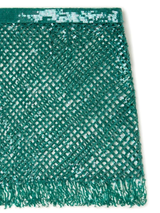 Alanui Nothing But Light Mini Skirt Green Tide LWCU005R26MAT001