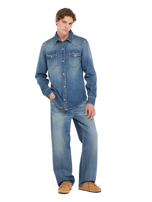 Alanui Medium Wash Denim Pants Medium Wash Blue Denim LMYA013R26DEN002