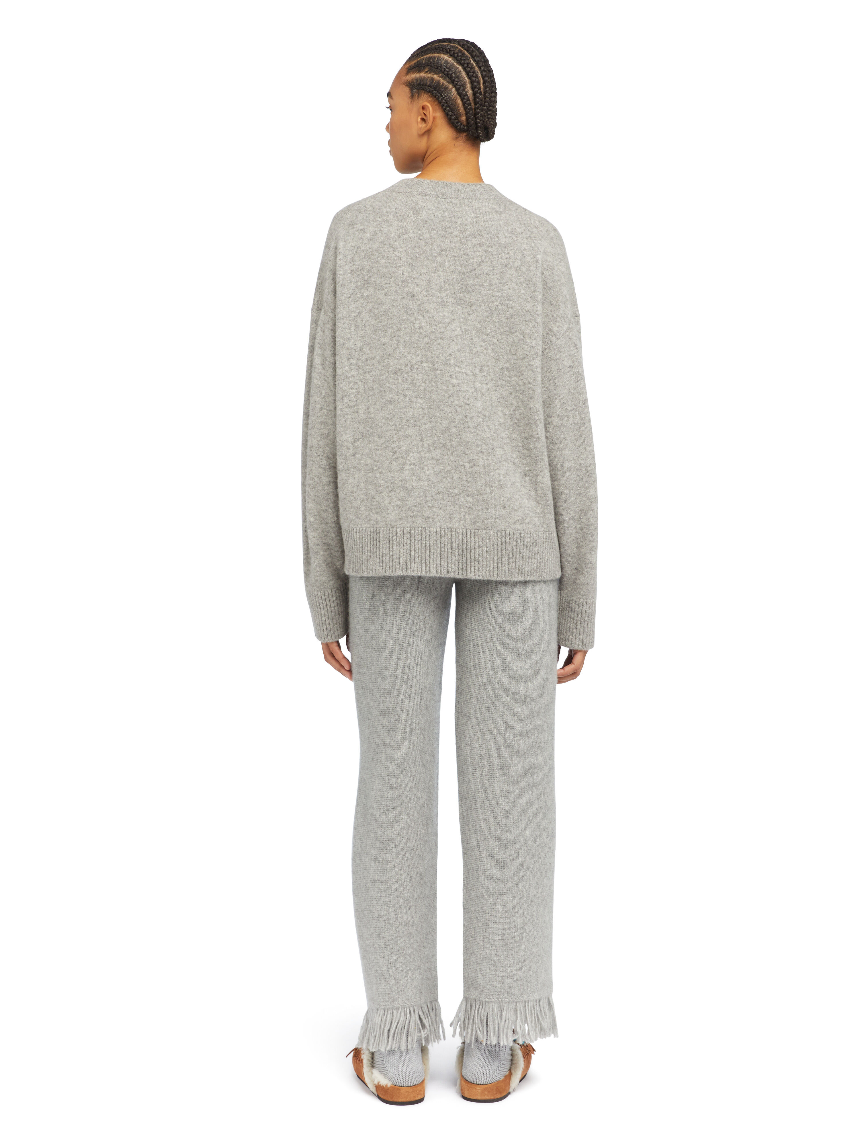 Alanui Alanui Finest Sweater Coco Grey LWHE067E25KNI001