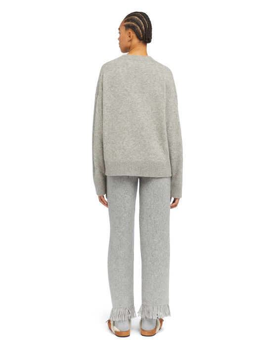 Alanui Alanui Finest Sweater Coco Grey LWHE067E25KNI001 Alanui Alanui Finest Sweater Coco Grey LWHE067E25KNI001