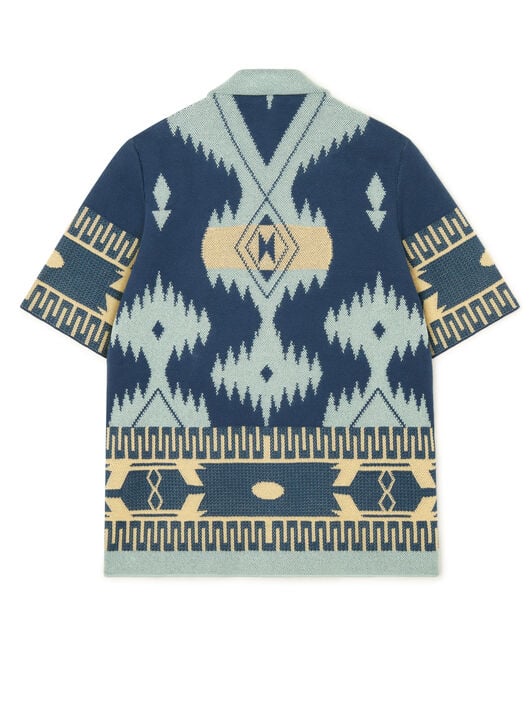 Alanui Cotton Piquet Icon Shirt Arbour-Light Blue