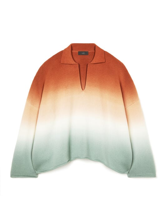 Alanui Shades Of Shore Polo Red Earth-Acquamarine LWHV002R26KNI002