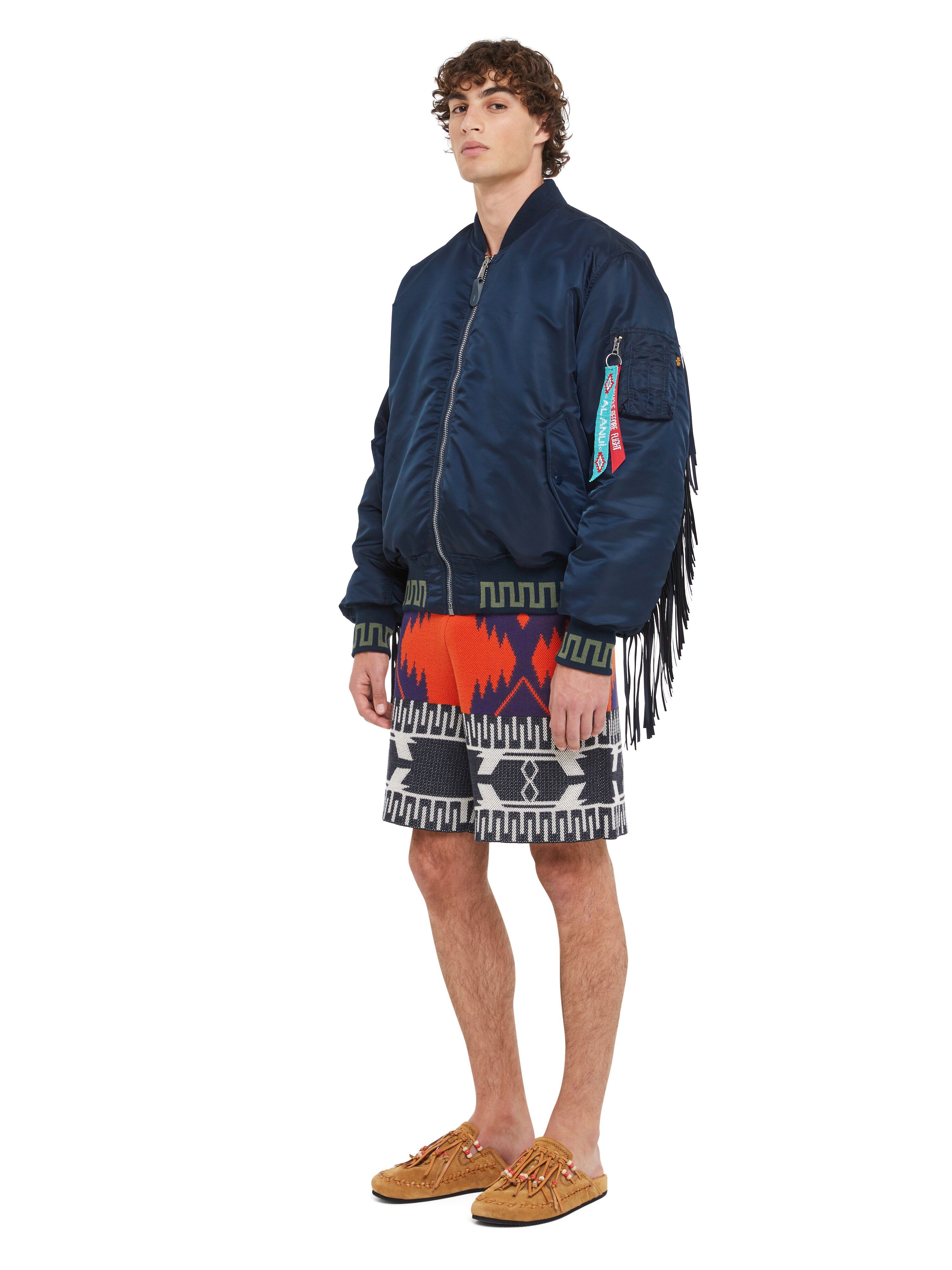 Alanui Alpha Industries X Alanui Bomber Replica Blue LMEH001R25FAB001